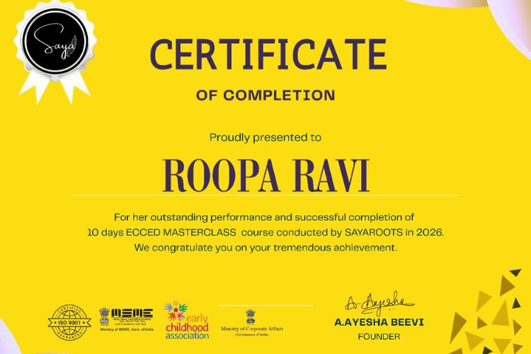 ECCED Course Completion Certificate