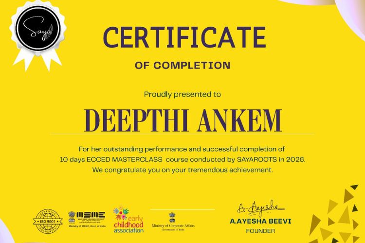 ECCED Masterclass Certificate